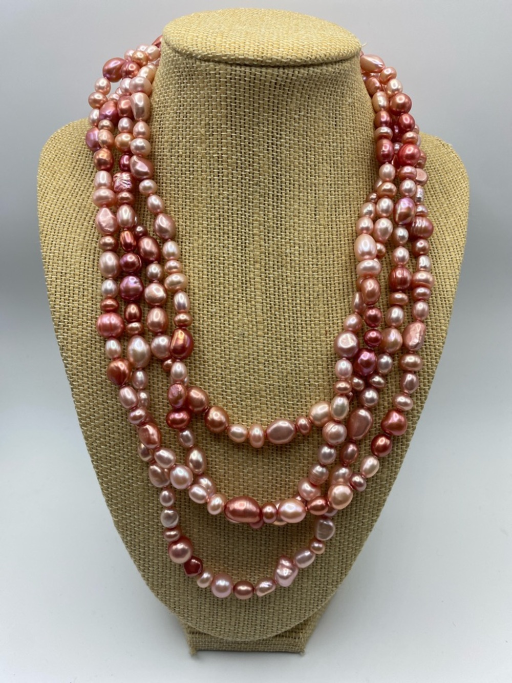 Pink Freshwater Pearl Single Strand Necklace